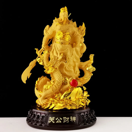 Shajin Maitreya Buddha Avalokitesvara Bodhisattva Martial God of Wealth Buddha Statue WealthFeng Shui Decoration Crafts