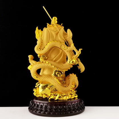 Shajin Maitreya Buddha Avalokitesvara Bodhisattva Martial God of Wealth Buddha Statue WealthFeng Shui Decoration Crafts