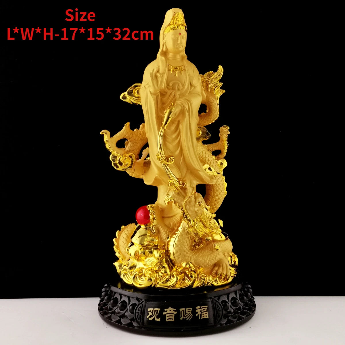 Shajin Maitreya Buddha Avalokitesvara Bodhisattva Martial God of Wealth Buddha Statue WealthFeng Shui Decoration Crafts