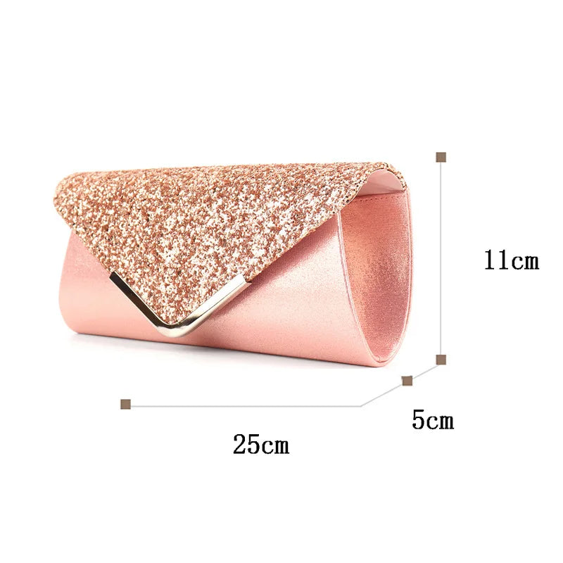 Shining Bag Purse for Women Wedding Party Luxe Clutch Golden Bao Bao Evening Dresses Bags Stylish Crossbody Elegant Wallets New