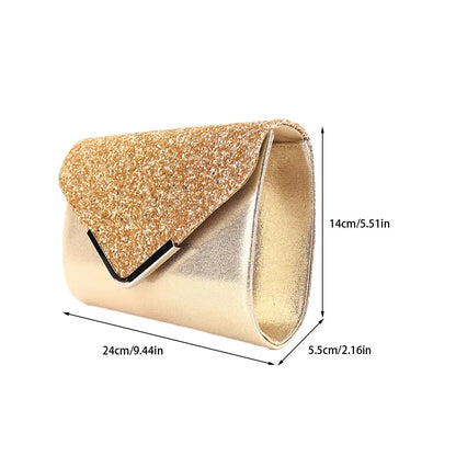 Shining Bag Purse for Women Wedding Party Luxe Clutch Golden Bao Bao Evening Dresses Bags Stylish Crossbody Elegant Wallets New