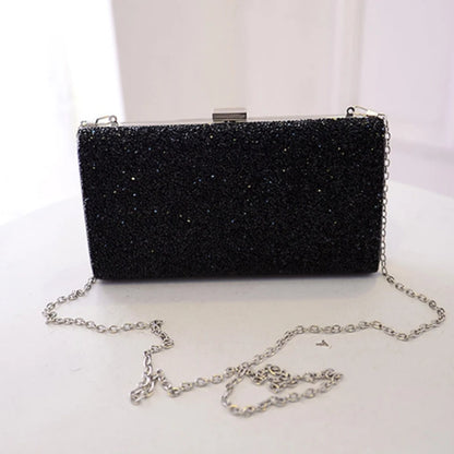 Shiny Evening Dinner Handbag Shiny Clutch Bag Crossbody Bag for Rhinestone Banquet Handbag Wedding Party Prom Pu