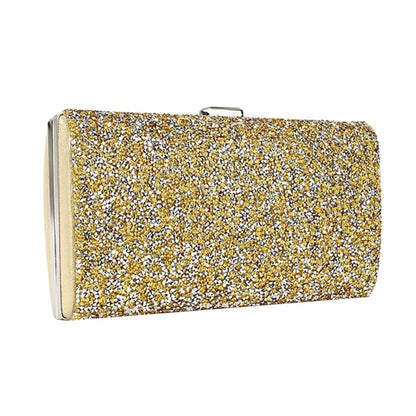 Shiny Evening Dinner Handbag Shiny Clutch Bag Crossbody Bag for Rhinestone Banquet Handbag Wedding Party Prom Pu