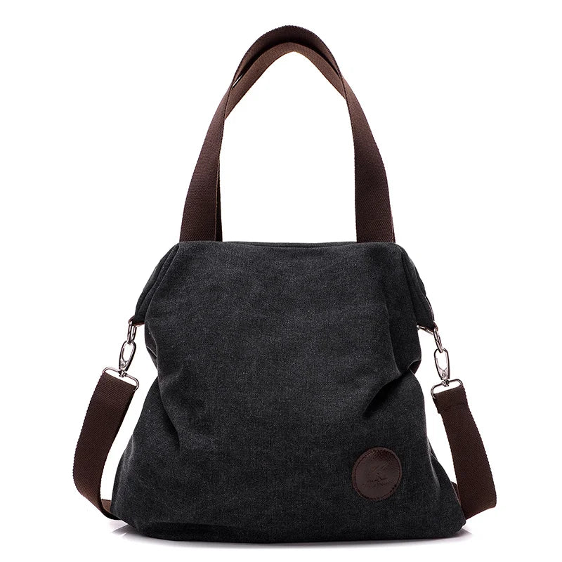 Shoulder Bag Canvas Women Handbags Bucket Ladies Messenger Bags Casual Big Female Floral Tote Crossbody Bag Bolsos