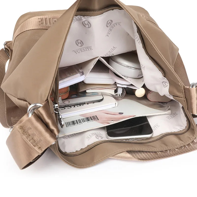 Shoulder Bag Crossbody Bag for Women Messenger Bags Waterproof Nylon Ladies Large Capacity Handbag Travel Backpack