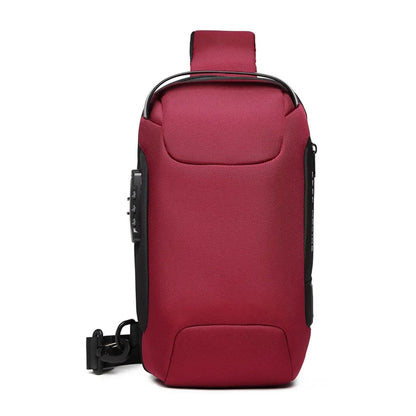 Shoulder Bag Men Fashion Multifunction  Crossbody Bag on Shoulder Travel Sling Bag Pack Messenger Pack Chest Bag for Male