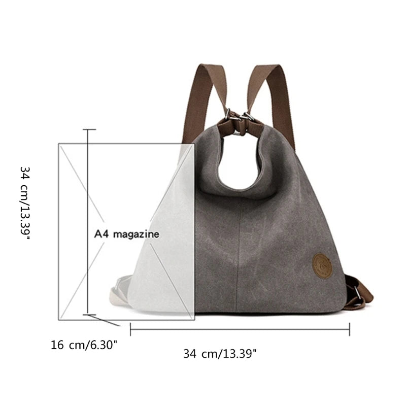 Shoulder Bag Versatile Underarm Bag for Girl Women Backpack Armpit Bag Large Capacity Fashion Rucksack Trendy Handbag