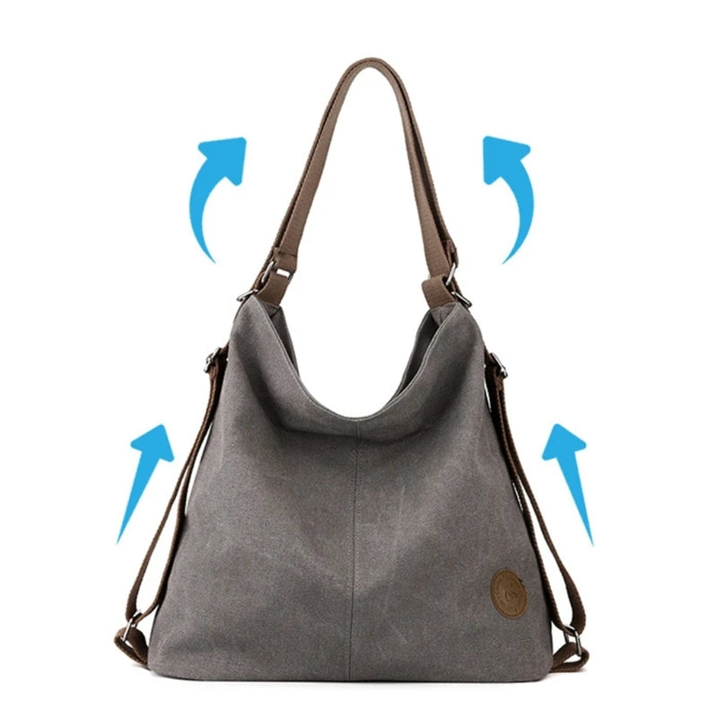 Shoulder Bag Versatile Underarm Bag for Girl Women Backpack Armpit Bag Large Capacity Fashion Rucksack Trendy Handbag