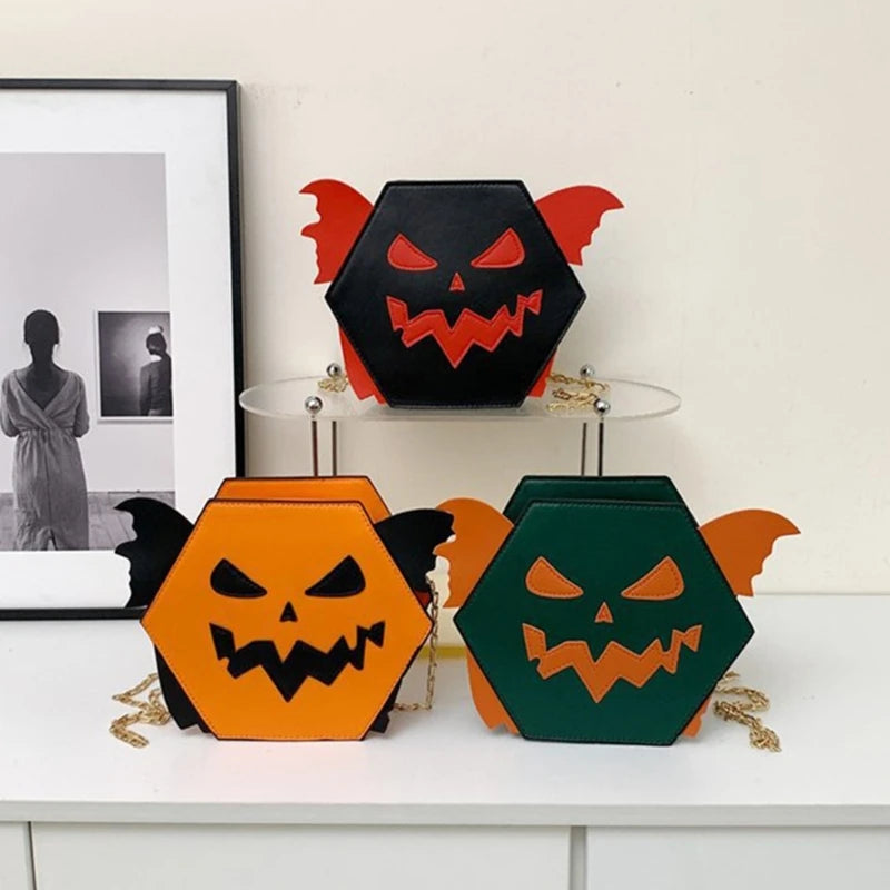 Shoulder Bag for Women Girl Funny Halloween Pumpkin Crossbody Bag Trendy Bag