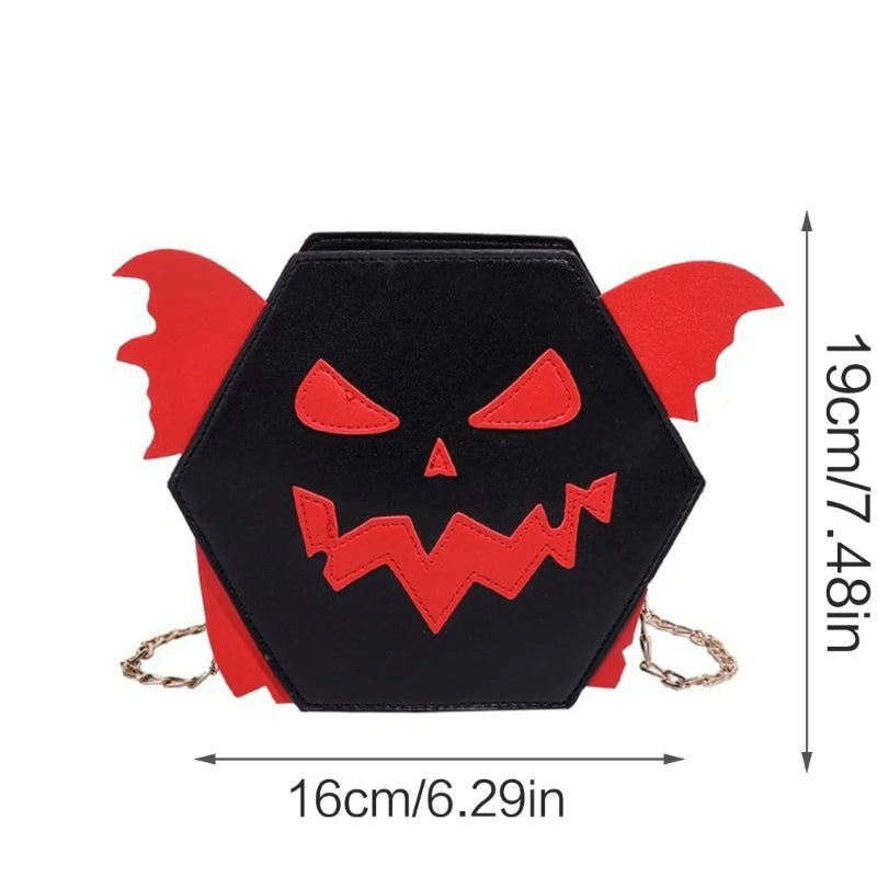 Shoulder Bag for Women Girl Funny Halloween Pumpkin Crossbody Bag Trendy Bag