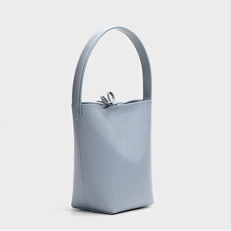 Shoulder Bags, Large Capacity Bag, Women's Niche Light Luxury High-end Bucket Bag, Fashionable Leather Tote Bag