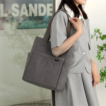 Shoulder Bags Women Handbag Canvas Casual Waterproof Ladies Shoulder Bags Travel Large Tote Diagonal Shoulder Bag