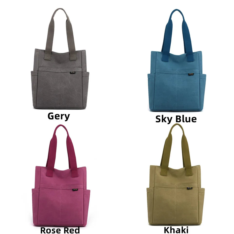 Shoulder Bags Women Handbag Canvas Casual Waterproof Ladies Shoulder Bags Travel Large Tote Diagonal Shoulder Bag
