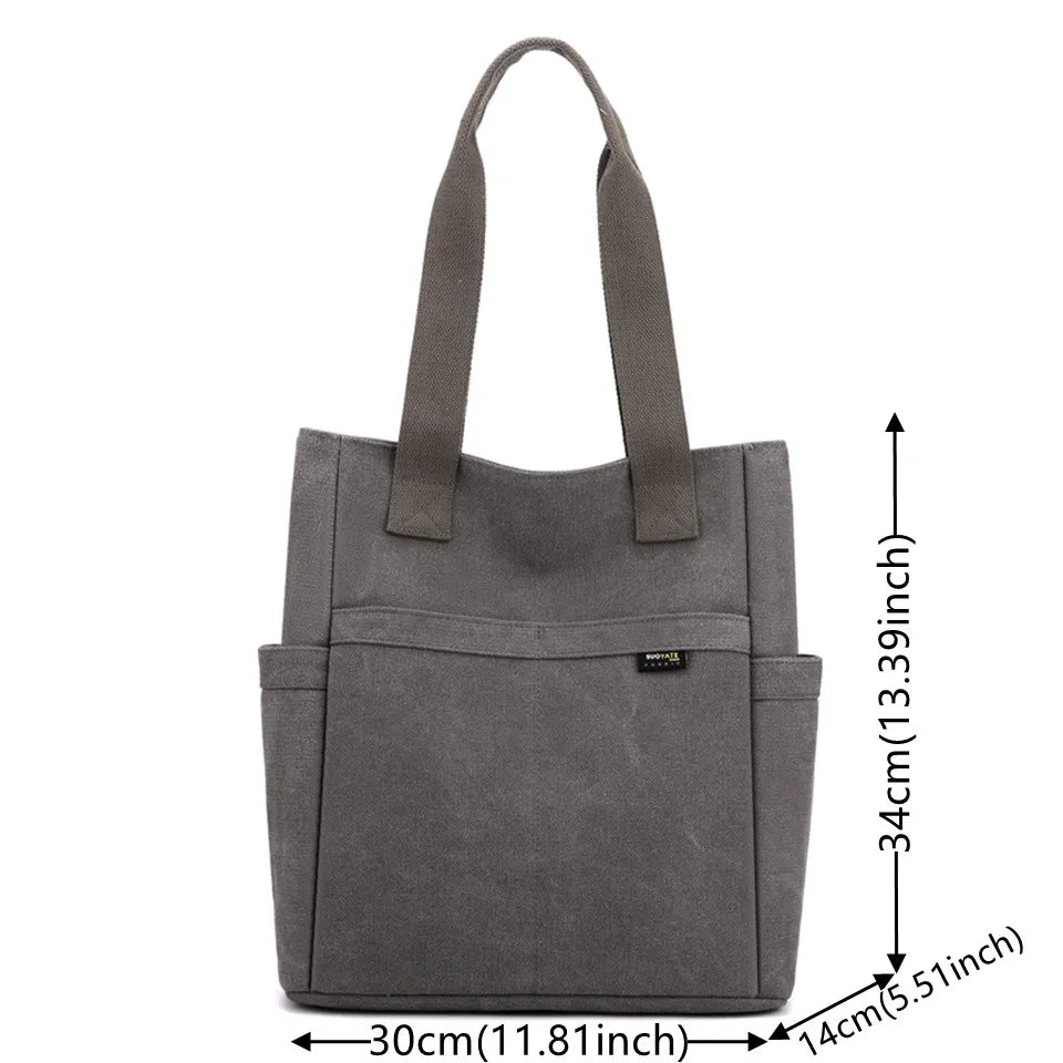 Shoulder Bags Women Handbag Canvas Casual Waterproof Ladies Shoulder Bags Travel Large Tote Diagonal Shoulder Bag