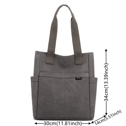 Shoulder Bags Women Handbag Canvas Casual Waterproof Ladies Shoulder Bags Travel Large Tote Diagonal Shoulder Bag