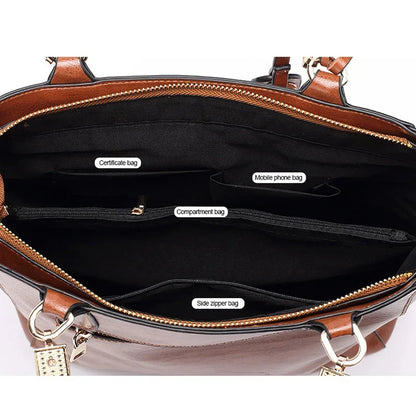 Shoulder Female PU Leather Handbag Bags Designer High Quality Hollow Out Large Capacity Tote Bag Handbags Women