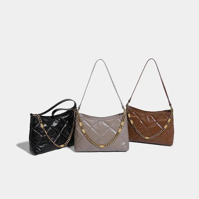 Shoulder French High-end Retro Women's Exquisite 2024 Small Fragrance Style Sub-bag Large Capacity Crossbody Bag