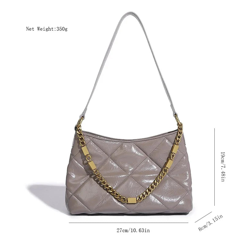 Shoulder French High-end Retro Women's Exquisite 2024 Small Fragrance Style Sub-bag Large Capacity Crossbody Bag