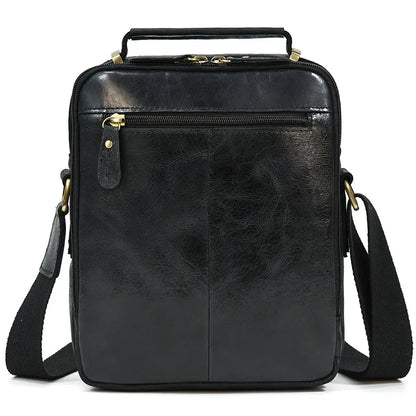 Shoulder Genuine Leather Messenger Crossbody Casual Male s School Outdoor Men's Bag