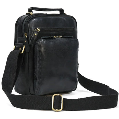 Shoulder Genuine Leather Messenger Crossbody Casual Male s School Outdoor Men's Bag