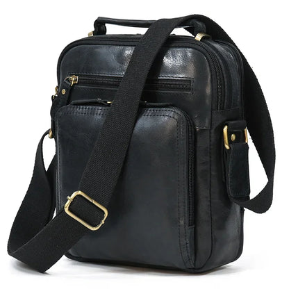 Shoulder Genuine Leather Messenger Crossbody Casual Male s School Outdoor Men's Bag