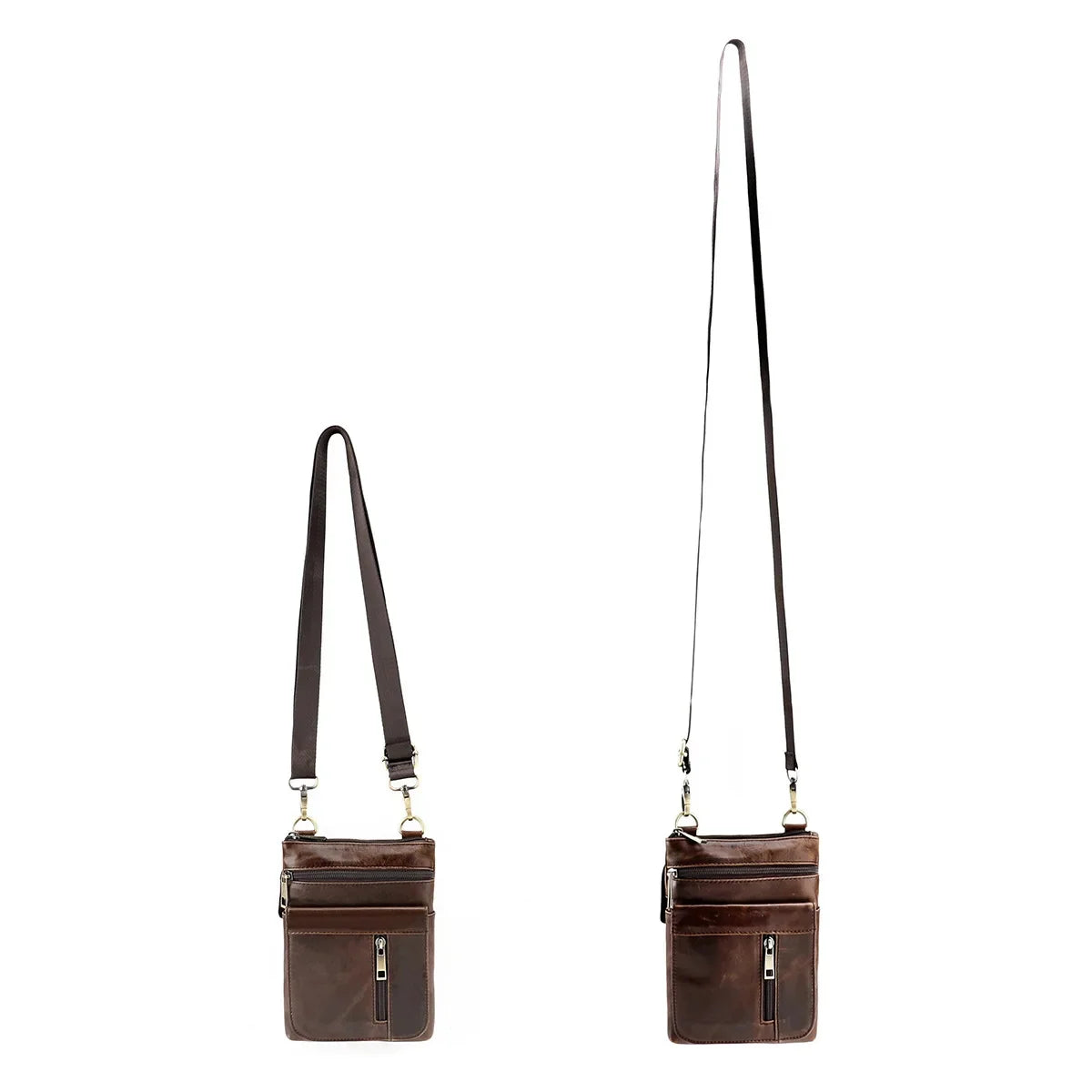 Shoulder Men's Retro Crossbody Casual Male Phone Commuter Bag in Top Cowhide/Head Layer Cowhide New Sh
