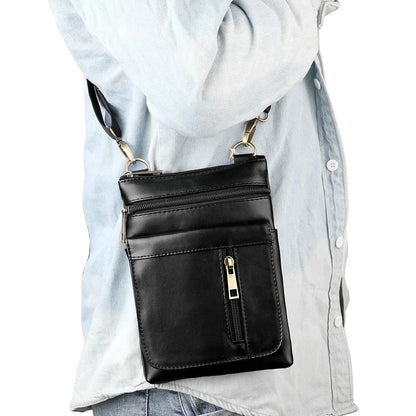 Shoulder Men's Retro Crossbody Casual Male Phone Commuter Bag in Top Cowhide/Head Layer Cowhide New Sh