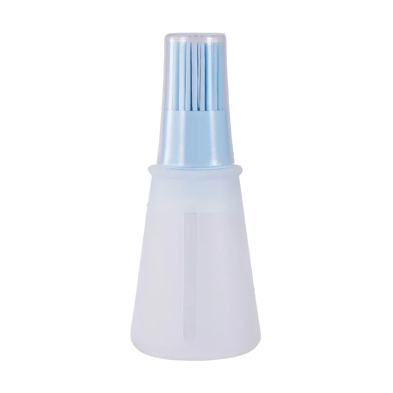 Silicone Oil Bottle Brush with Lid, High Temperature Resistant, Sauce Brush, Barbecue Pancake, Baking Cake