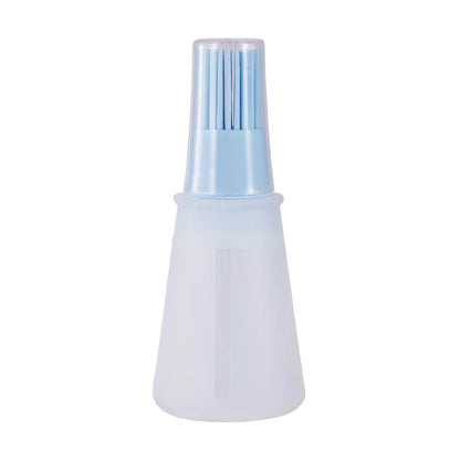Silicone Oil Bottle Brush with Lid, High Temperature Resistant, Sauce Brush, Barbecue Pancake, Baking Cake