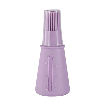 Silicone Oil Bottle Brush with Lid, High Temperature Resistant, Sauce Brush, Barbecue Pancake, Baking Cake