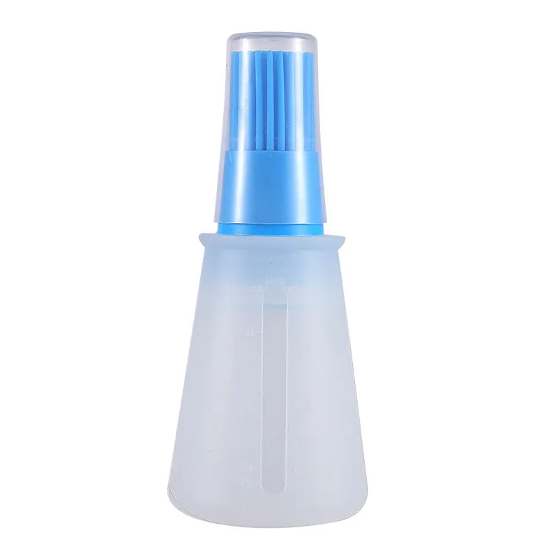 Silicone Oil Bottle Brush with Lid, High Temperature Resistant, Sauce Brush, Barbecue Pancake, Baking Cake