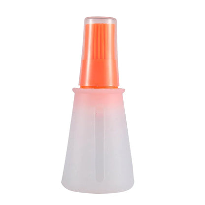 Silicone Oil Bottle Brush with Lid, High Temperature Resistant, Sauce Brush, Barbecue Pancake, Baking Cake