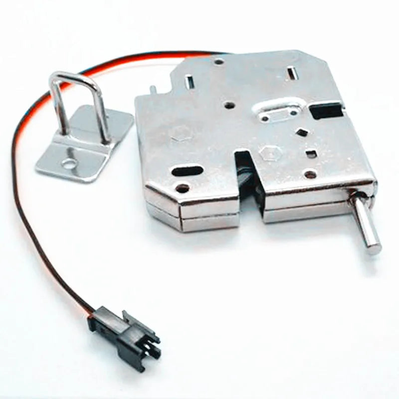 Silver Electromagnetic lock DC 12V supermarket intelligent locker electronic lock access control  mailbox lock State feedback
