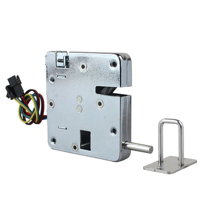 Silver Electromagnetic lock DC 12V supermarket intelligent locker electronic lock access control  mailbox lock State feedback