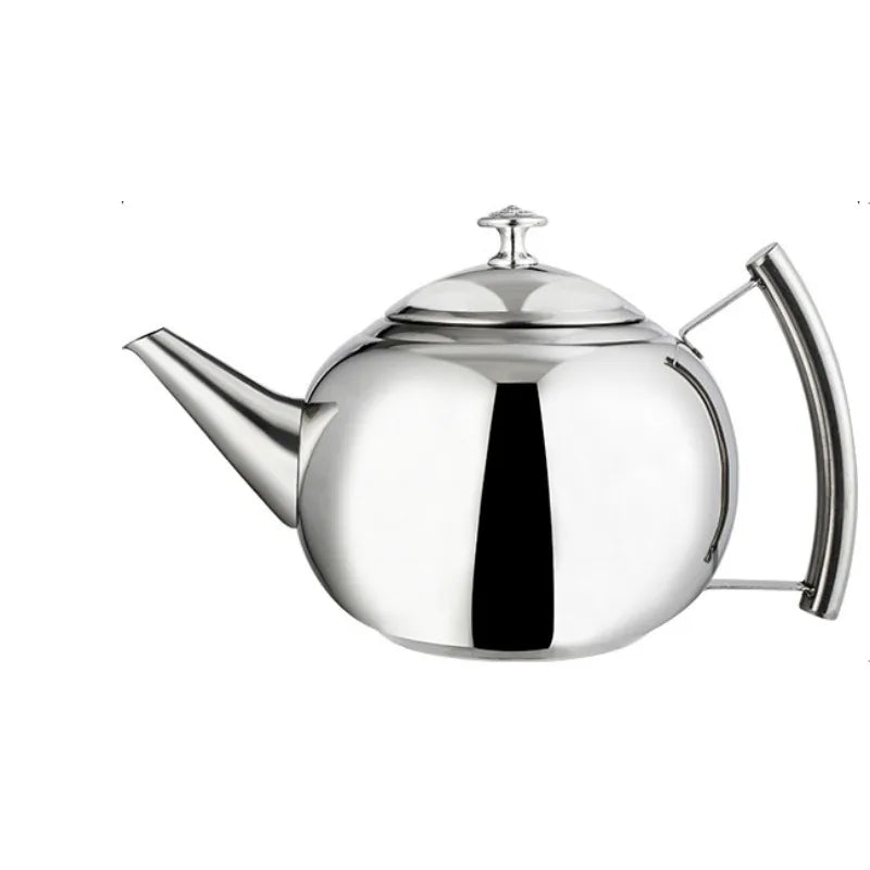 Silver Gold 2 L Teapot Sttainless Steel Kettle Hotel Hotel Restaurant Teapot Teapot Accessories Maker Kitchen Coffee