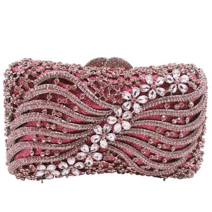 Silver Gold Black Crystal Diamond Beading clutch Purse Women Wedding Party Evening Bag Clutch bags Bolsos chain shoulder bag