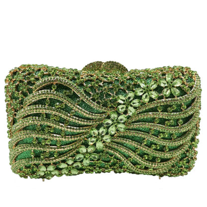 Silver Gold Black Crystal Diamond Beading clutch Purse Women Wedding Party Evening Bag Clutch bags Bolsos chain shoulder bag