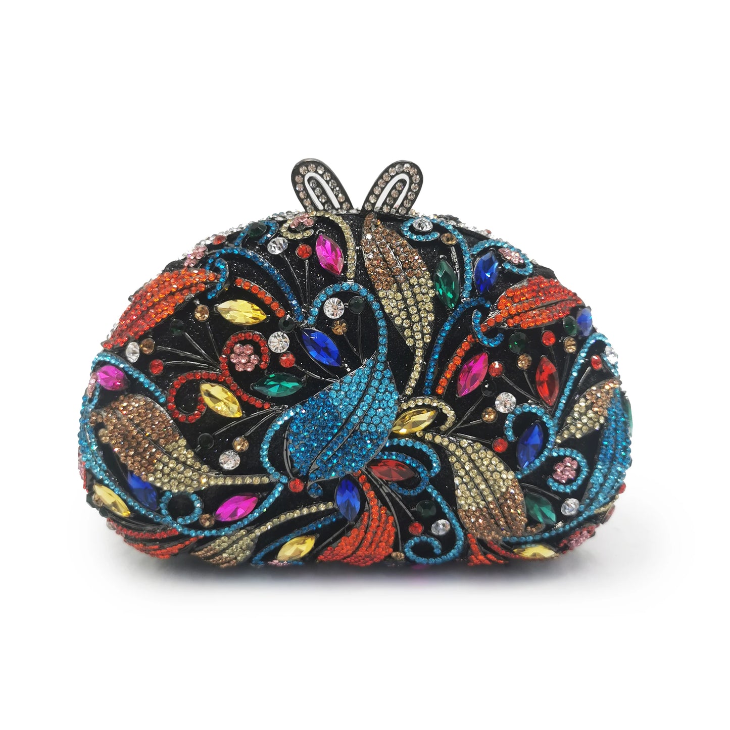 Silver Gold Colorful Pink Blue Green Crystal Diamond Clutch Purse Women Evening Bag Female Party Bags For Lady Wedding Handbags