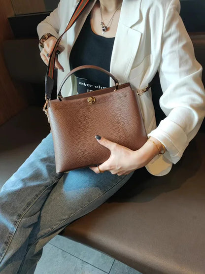 Simple All-match Single Shoulder Bag Women New 2024 Commuter Casual All-match Crossbody Handbags Large Capacity Bolsos Mujer