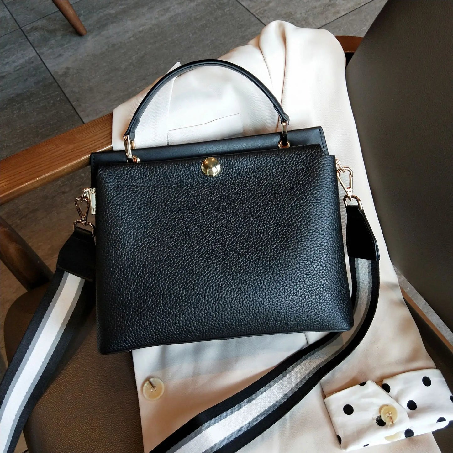 Simple All-match Single Shoulder Bag Women New 2024 Commuter Casual All-match Crossbody Handbags Large Capacity Bolsos Mujer