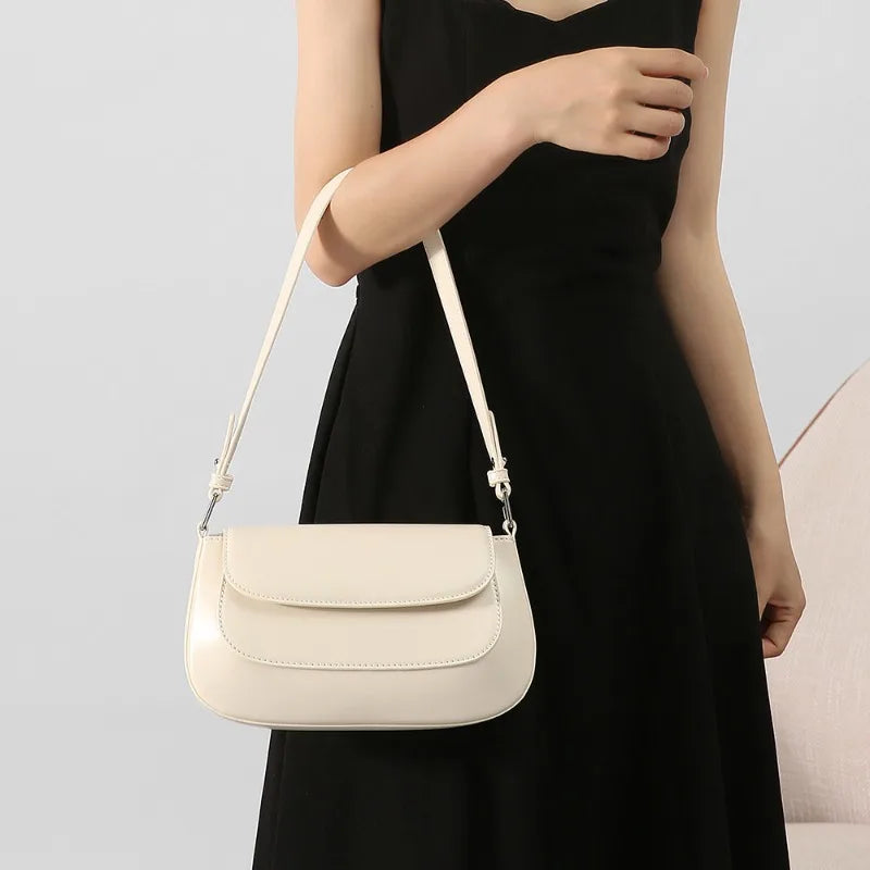 Simple All-match Underarm Shoulder Bag Women Fashion Commuter Elegant All-match Handbags Female Saddle Bags New Chic Bolsas