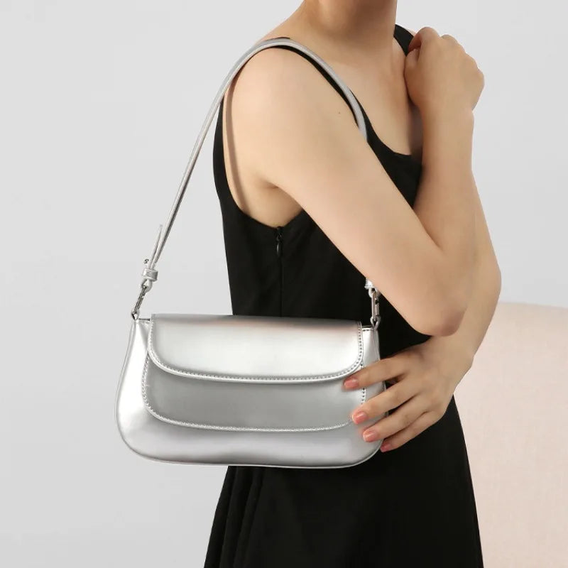 Simple All-match Underarm Shoulder Bag Women Fashion Commuter Elegant All-match Handbags Female Saddle Bags New Chic Bolsas