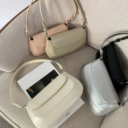 Simple All-match Underarm Shoulder Bag Women Fashion Commuter Elegant All-match Handbags Female Saddle Bags New Chic Bolsas