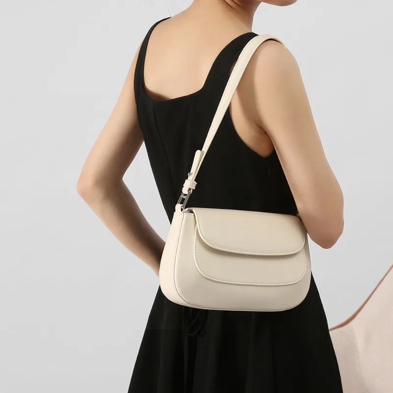 Simple All-match Underarm Shoulder Bag Women Fashion Commuter Elegant All-match Handbags Female Saddle Bags New Chic Bolsas