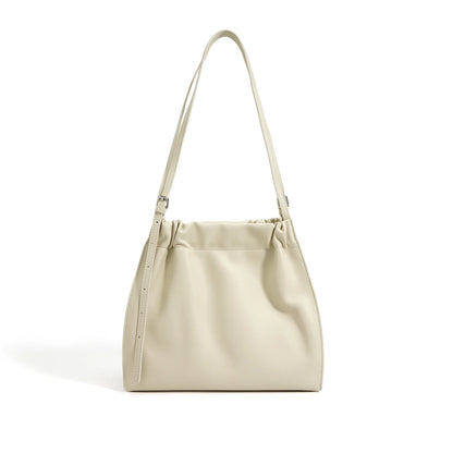Simple Casual Fashion Underarm Shoulder Bag 2024 New Genuine Leather Soft Pleated Cloud Bag Large Capacity Bucket Bags Bolsos
