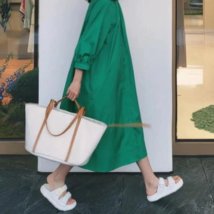 Simple Commuter Canvas Totes Versatile Practical Large Capacity Portable Shoulder Underarm Bags 2024 New Travel Shopping Bag
