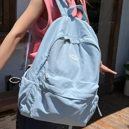 Simple Design Woman Backpack 2023 New Fashion Female Travel Rucksack Schoolbag For Teenage Girls Boys High Quality
