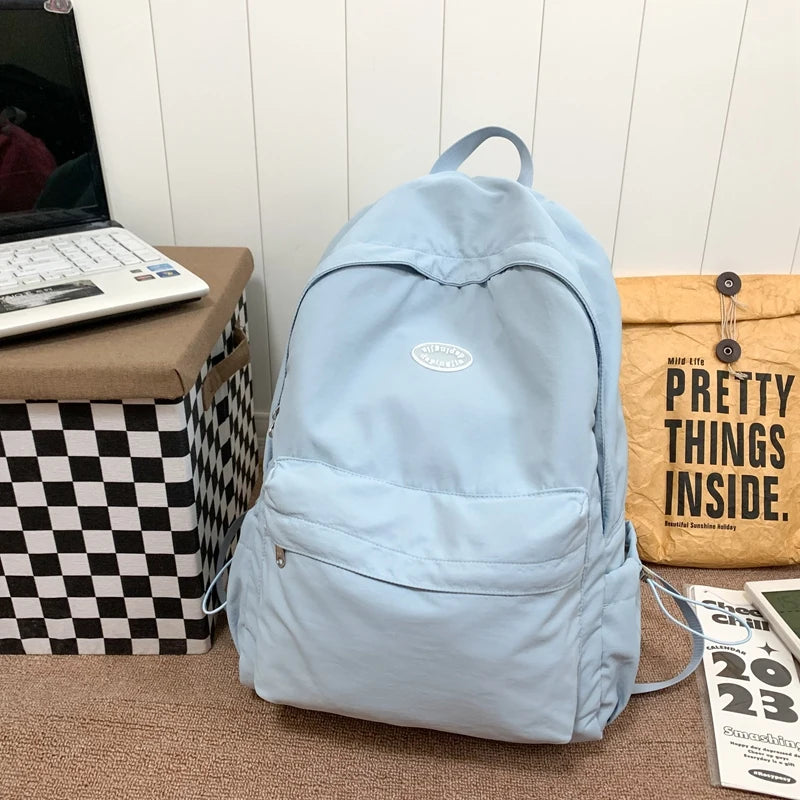 Simple Design Woman Backpack 2023 New Fashion Female Travel Rucksack Schoolbag For Teenage Girls Boys High Quality