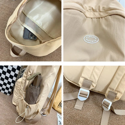 Simple Design Woman Backpack 2023 New Fashion Female Travel Rucksack Schoolbag For Teenage Girls Boys High Quality