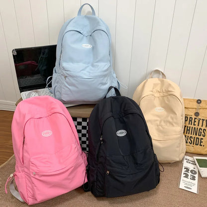 Simple Design Woman Backpack 2023 New Fashion Female Travel Rucksack Schoolbag For Teenage Girls Boys High Quality